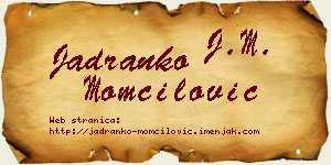 Jadranko Momčilović vizit kartica
